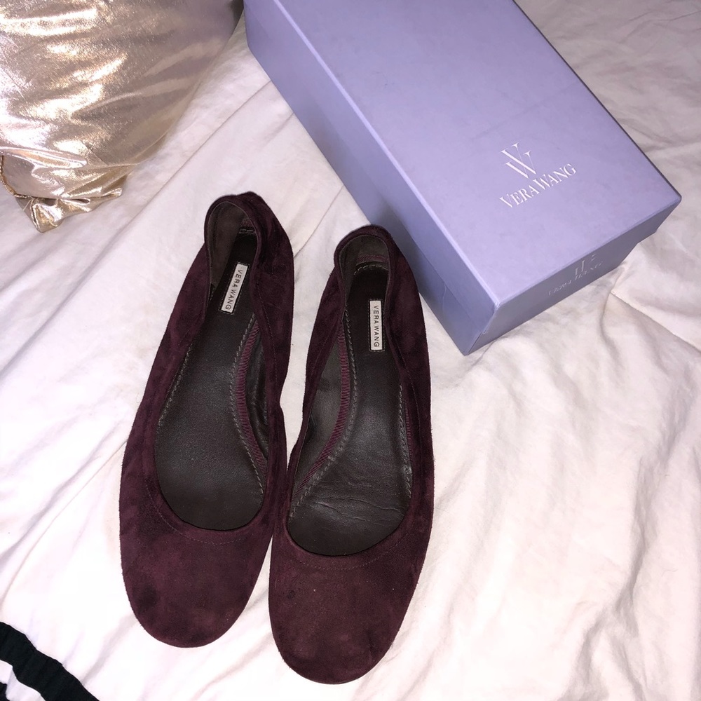 Purple Suede Vera Wang Flats